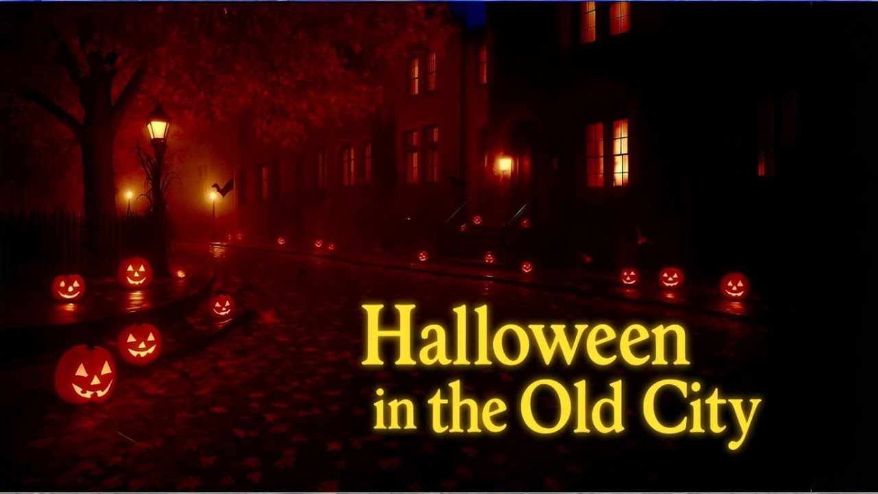 Autumn in the Old City 🍁 | Cozy Fall Ambience with Gentle City Sounds – 3 Hours (No Ads Mid-Video)