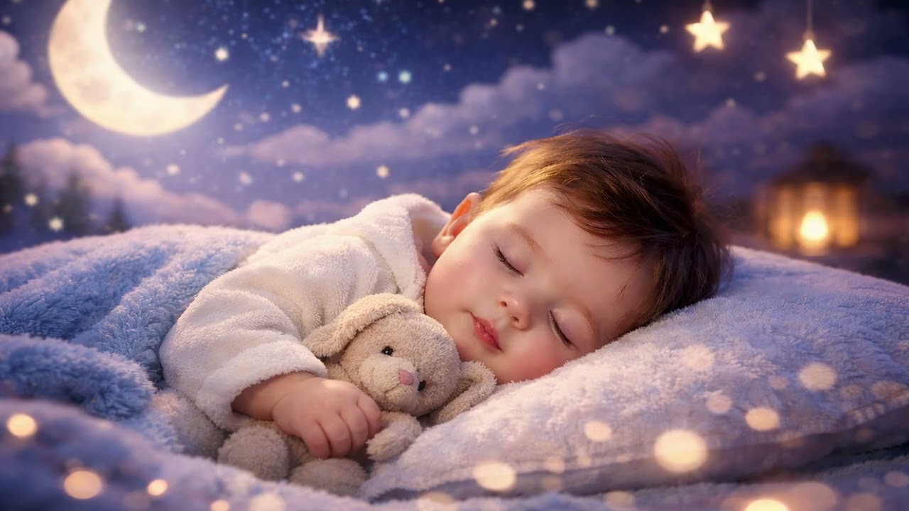 Healing Sleep for Babies 🌙 Fall Asleep in 3–5 Minutes | Brahms Lullaby (1 Hour)