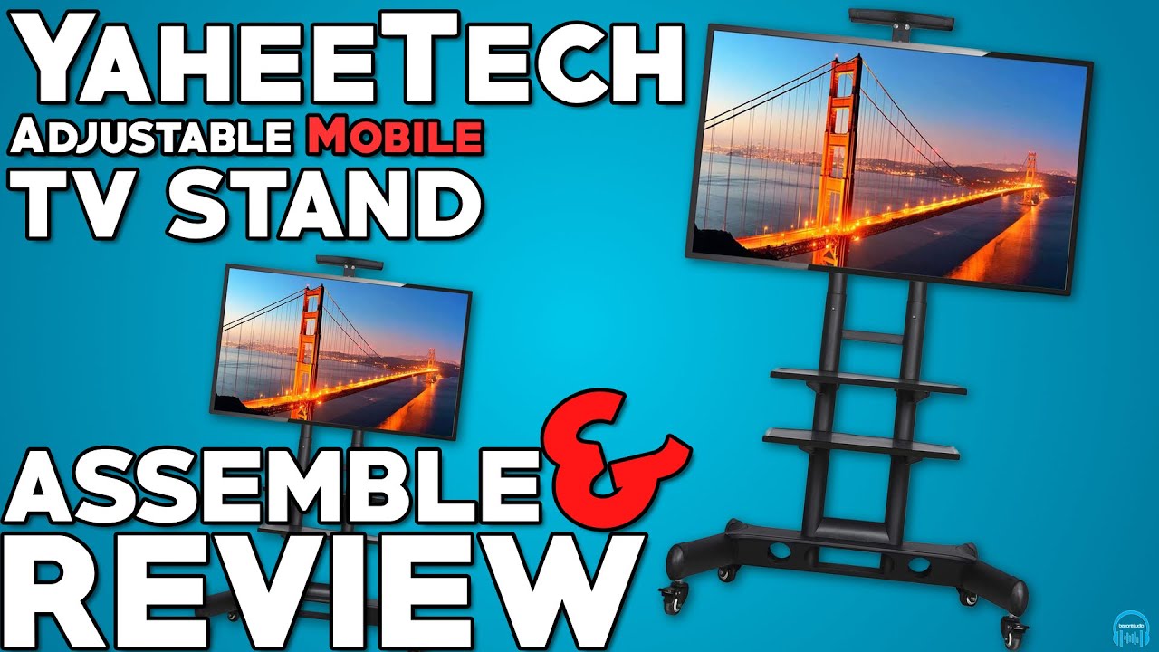 Yaheetech Adjustable Mobile TV Stand - Assemble and Review