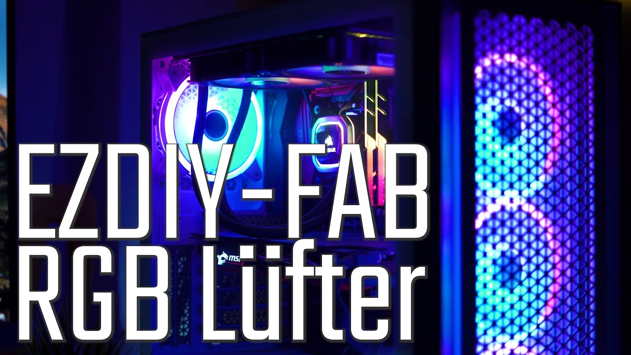 Günstige RGB Lüfter | EZDIY FAB Moonlight weiß 120mm RGB Lüfter