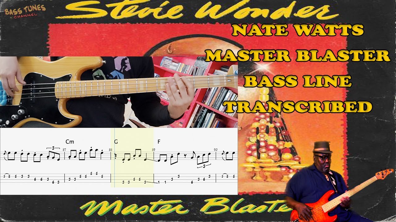 Stevie Wonder - Master Blaster (Jammin') BASS COVER with TABS and SHEET