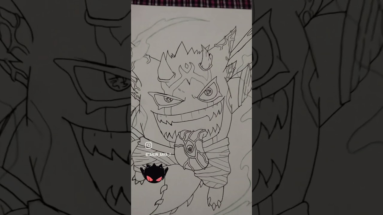 ❤💯Demon slayer gengar draw  