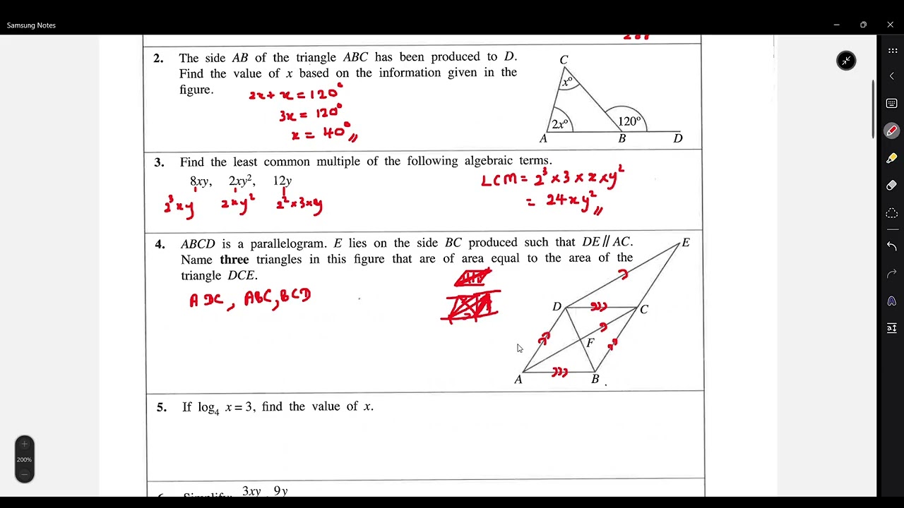 2023(2024) O/L Maths Past Paper Discussion (English Medium)-Part I
