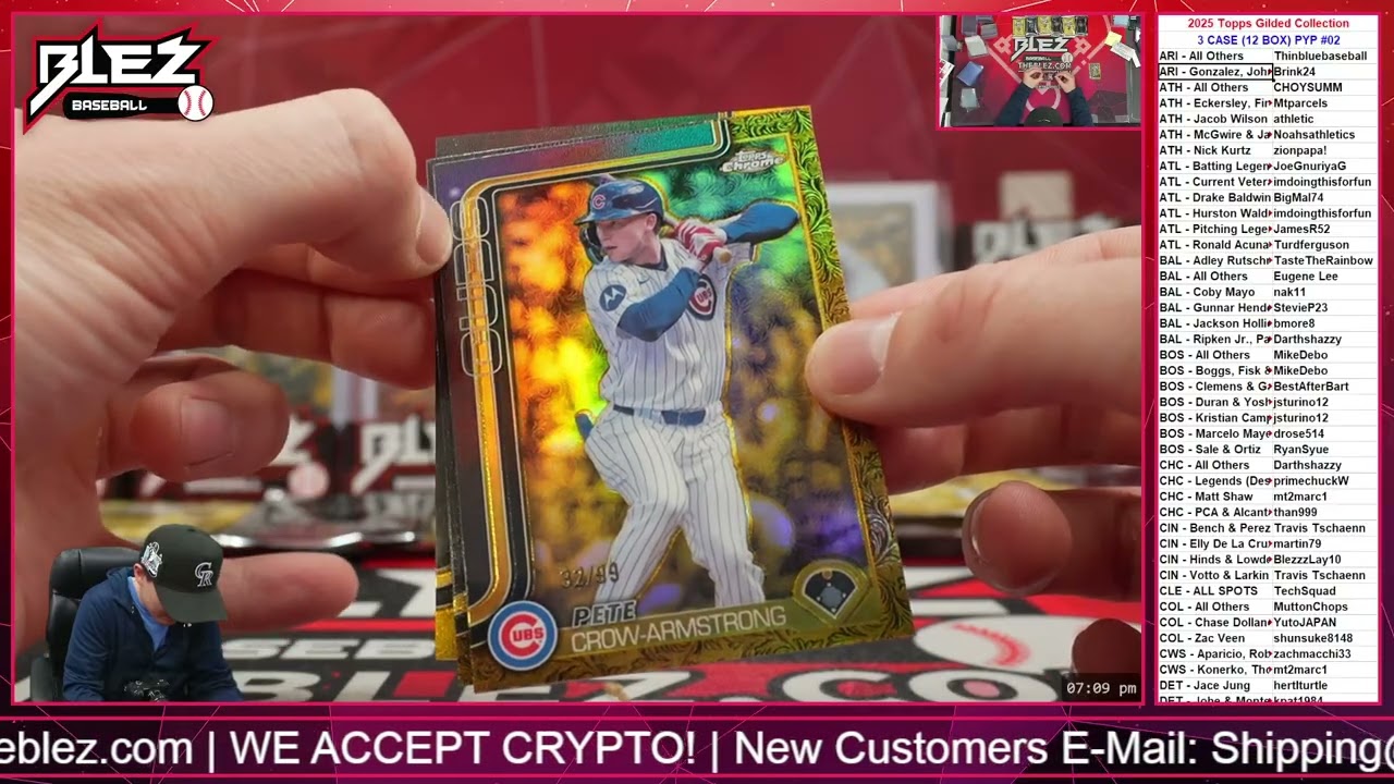 2025 Topps Gilded Collection 3 CASE BREAK Pick Your Player #02