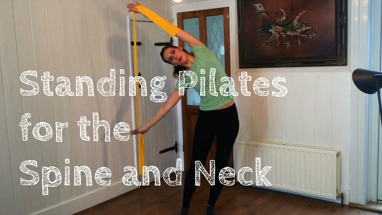 Standing Pilates for the Spine and Neck with a band