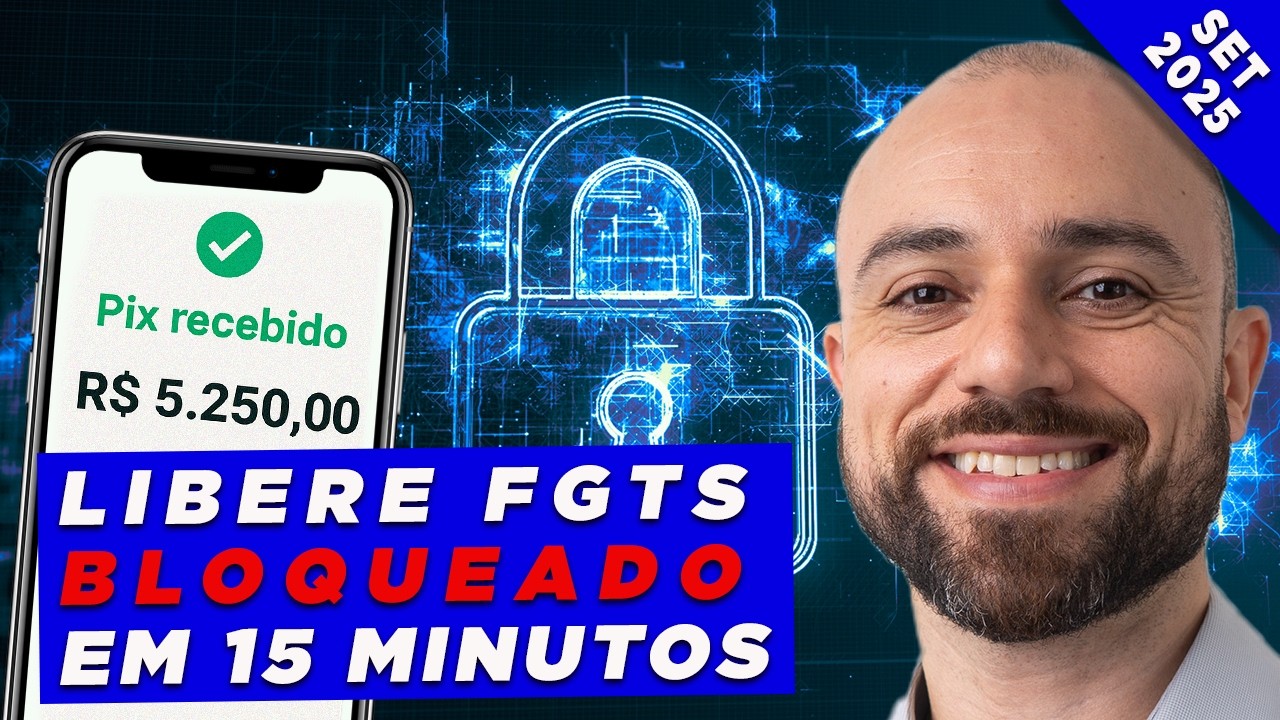 Como Sacar FGTS BLOQUEADO em 15 Minutos 😎 Liberar Saldo Bloqueado no FGTS 2025