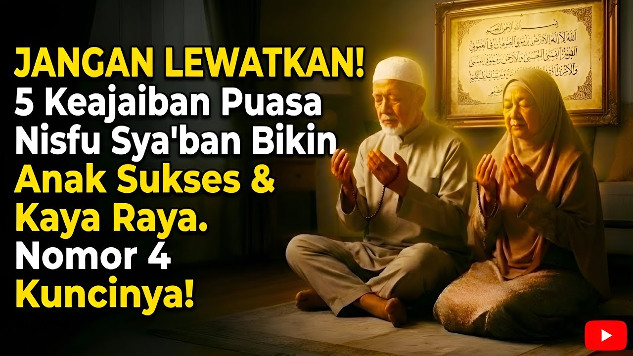 JANGAN LEWATKAN‼️ 5 Keajaiban Puasa Nisfu Sya'ban Bikin Anak Sukses & Kaya Raya. Nomor 4 Kuncinya 🔑