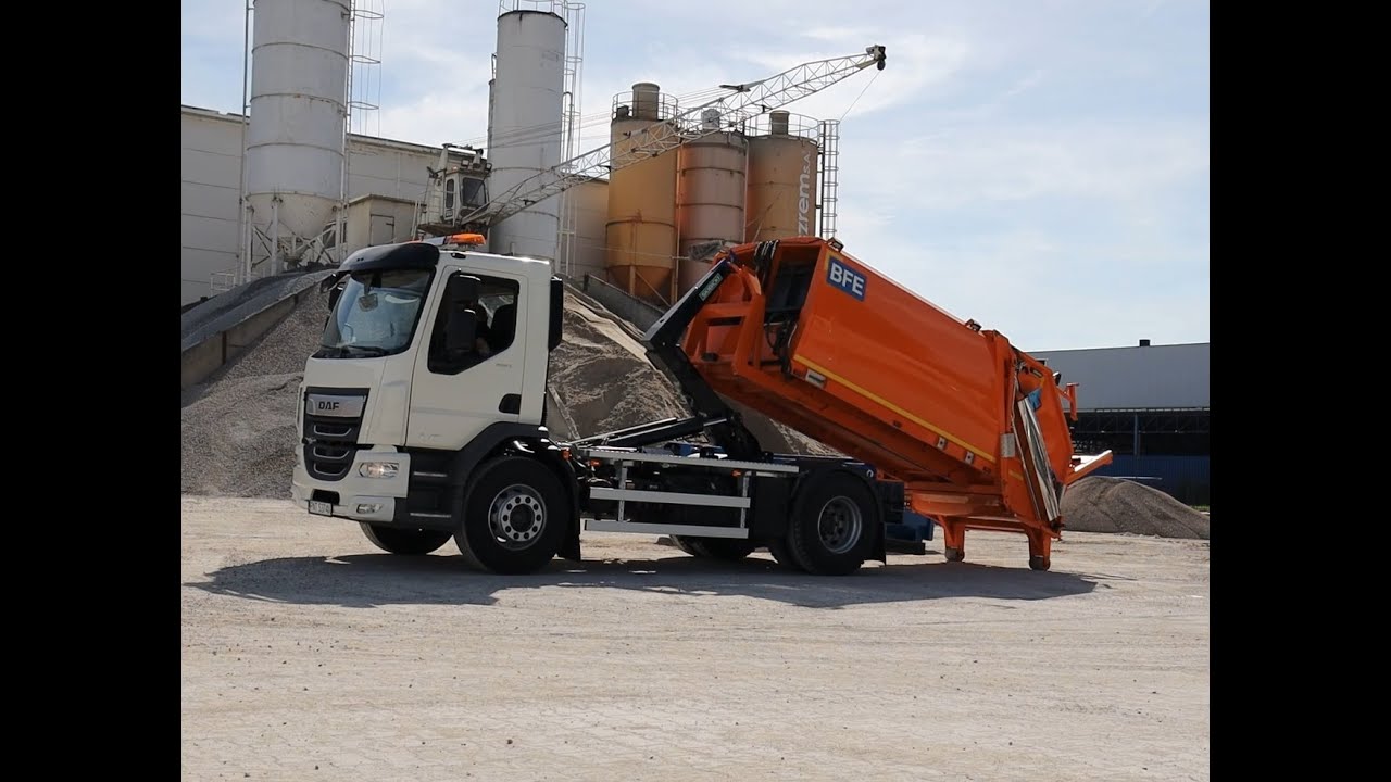 BFE EUROPE: MGT KP hooklift garbage truck / śmieciarka wciągana na hakowca MGT KP
