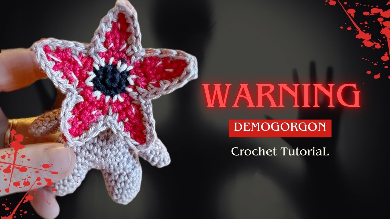 WARNING: Demogorgone 🩸 | Stranger Things Crochet Tutorial