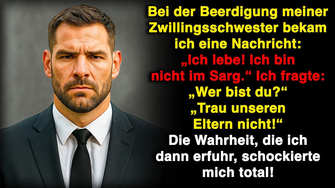 Auf der Beerdigung meiner Schwester bekam ich eine Nachricht: "Ich lebe! Trau unseren Eltern nicht."