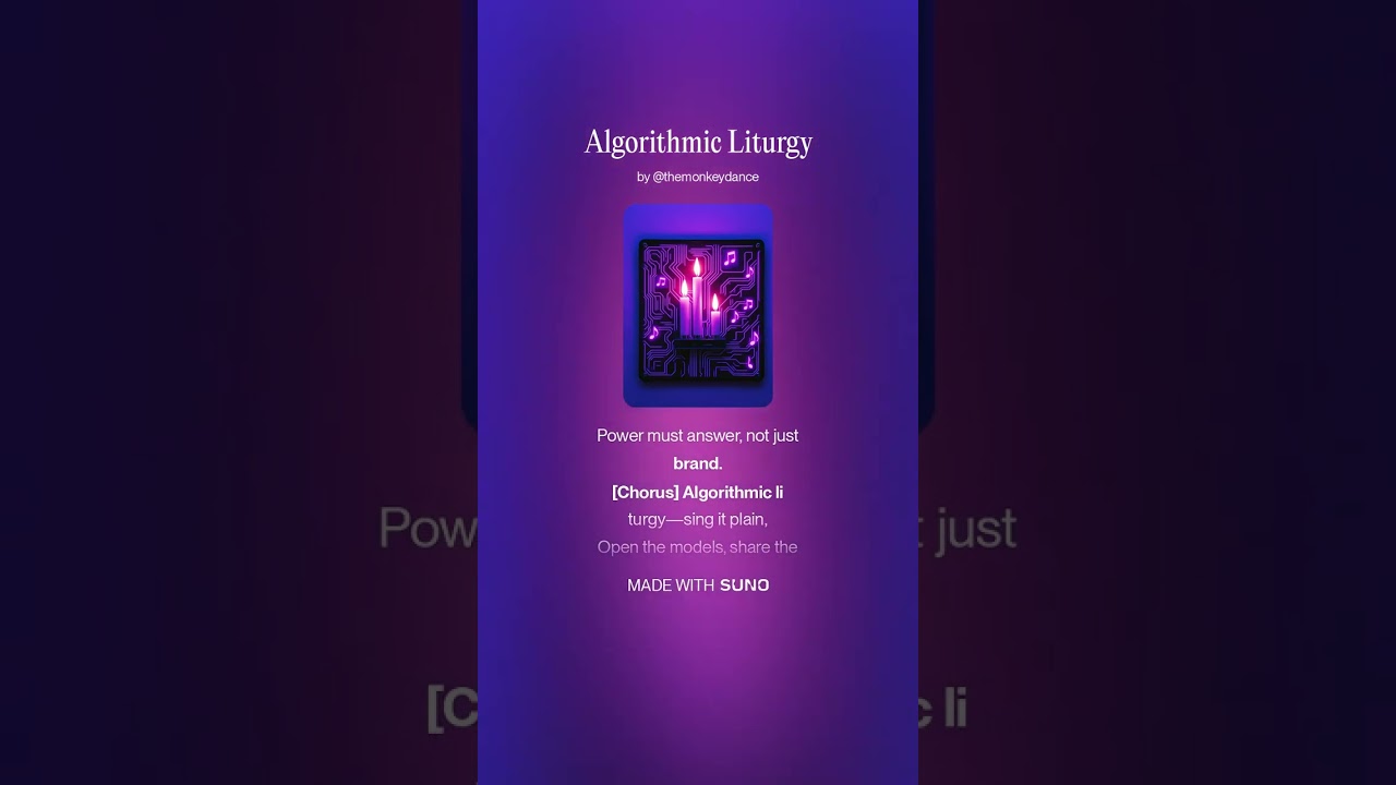 Algorithmic Liturgy | The Monkey Dance