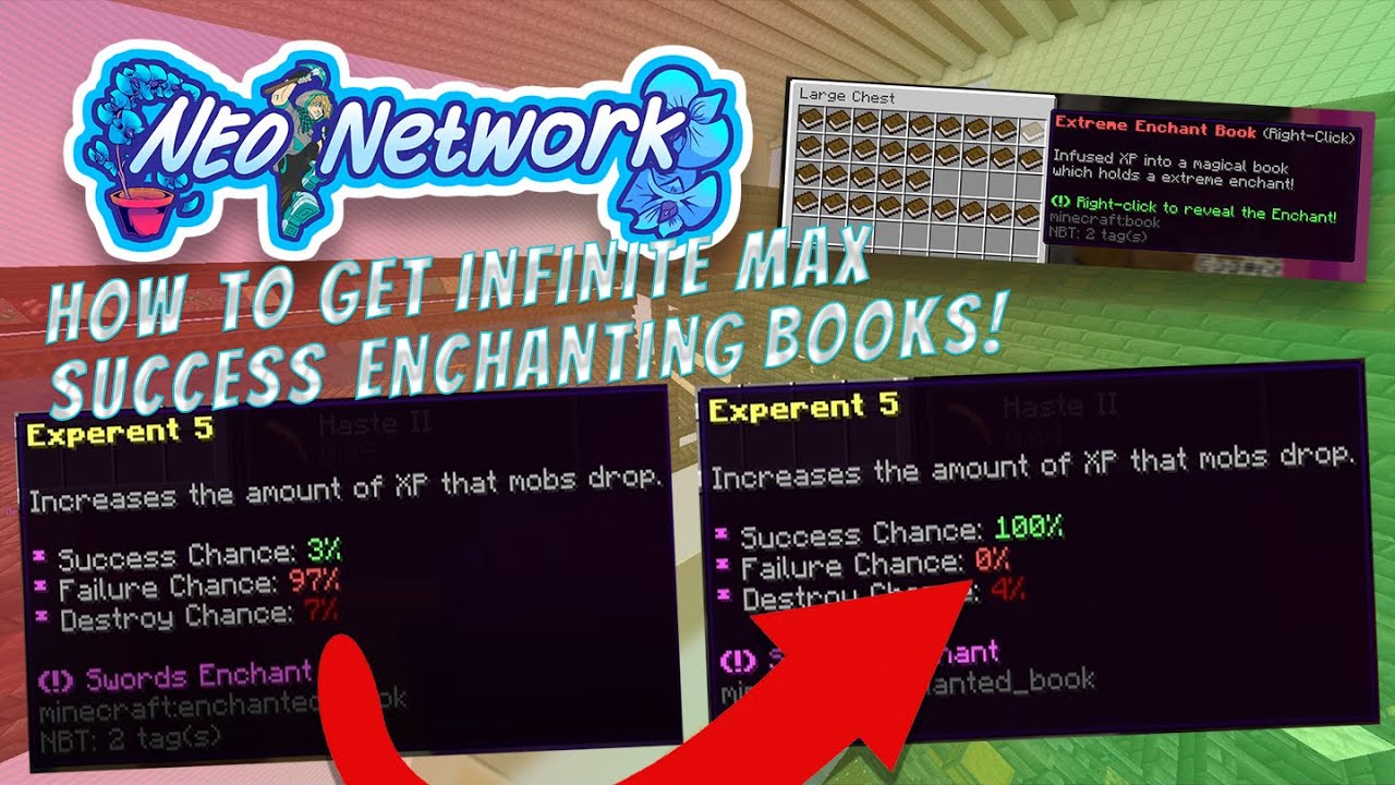How to abuse the Black Market Dealer for max success Enchant Books! [NEO NETWORK SKYBLOCK]