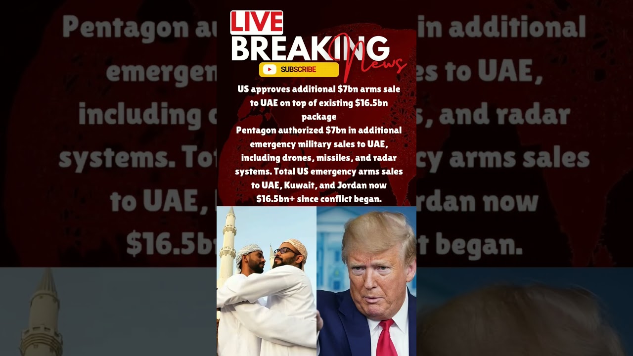 US approves: $7bn arms sale to UAE #warzone #iran #israel #usa