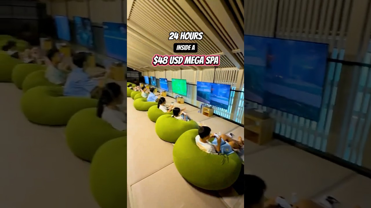24 Hours Inside A $48 MEGA SPA in CHINA! 🇨🇳