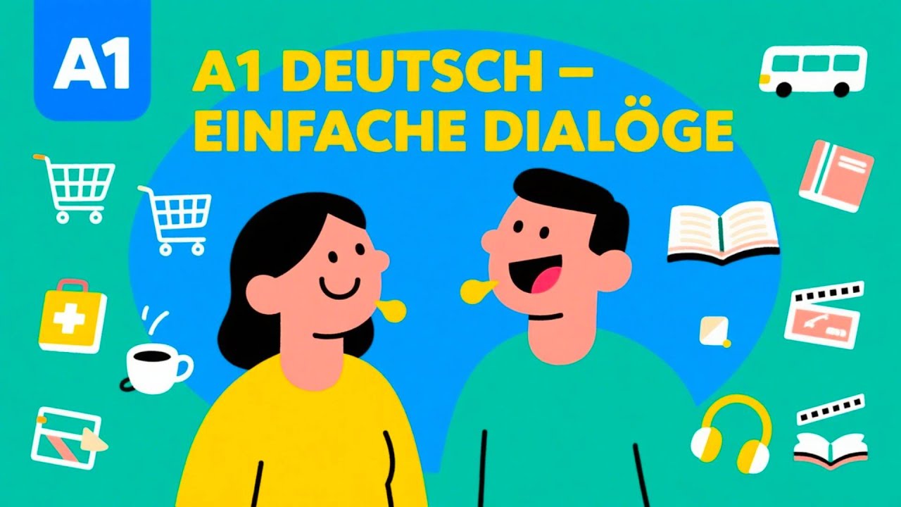 A1 Deutsch Einfache Dialoge | 20 Minuten für Anfänger zum Mitsprechen