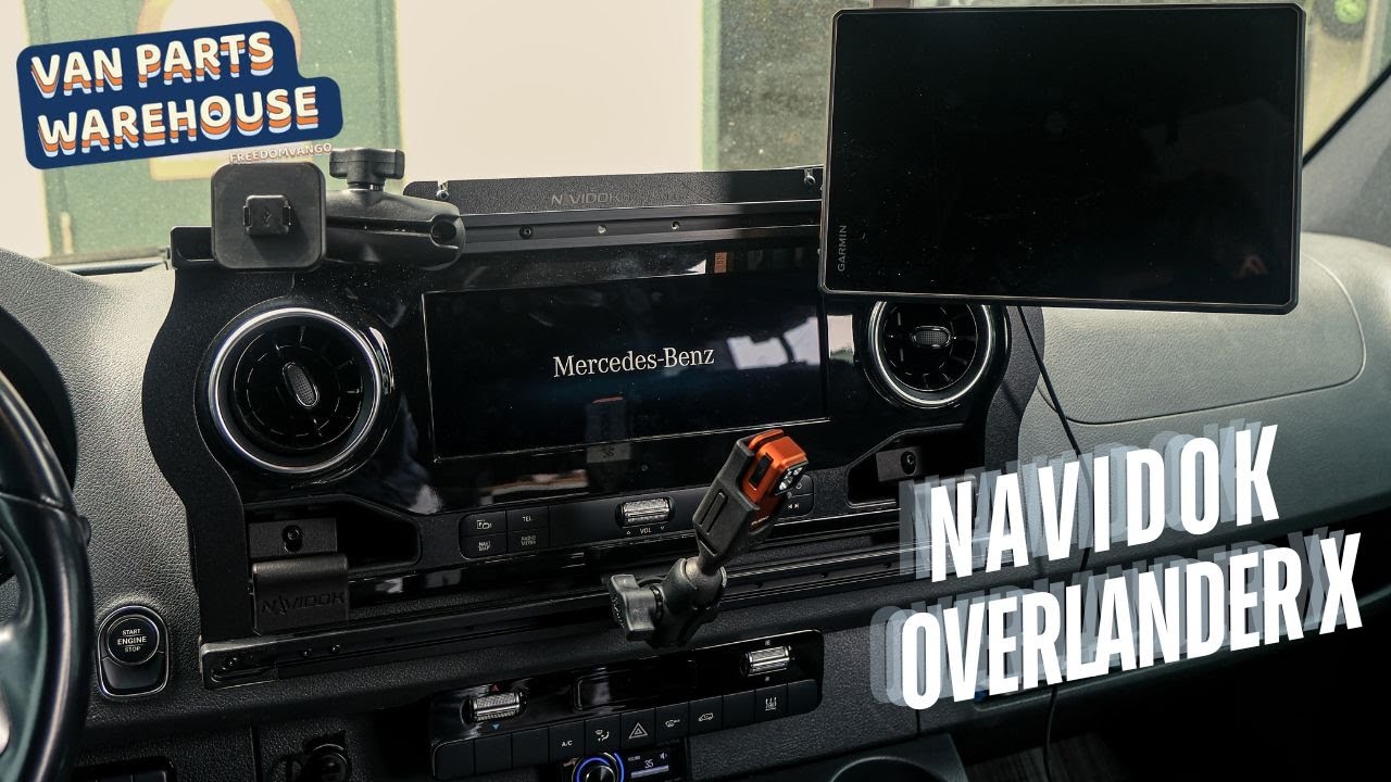 NAVIDOK OverlanderX by TERRA X | No-Drill Dash Mount for Mercedes Sprinter