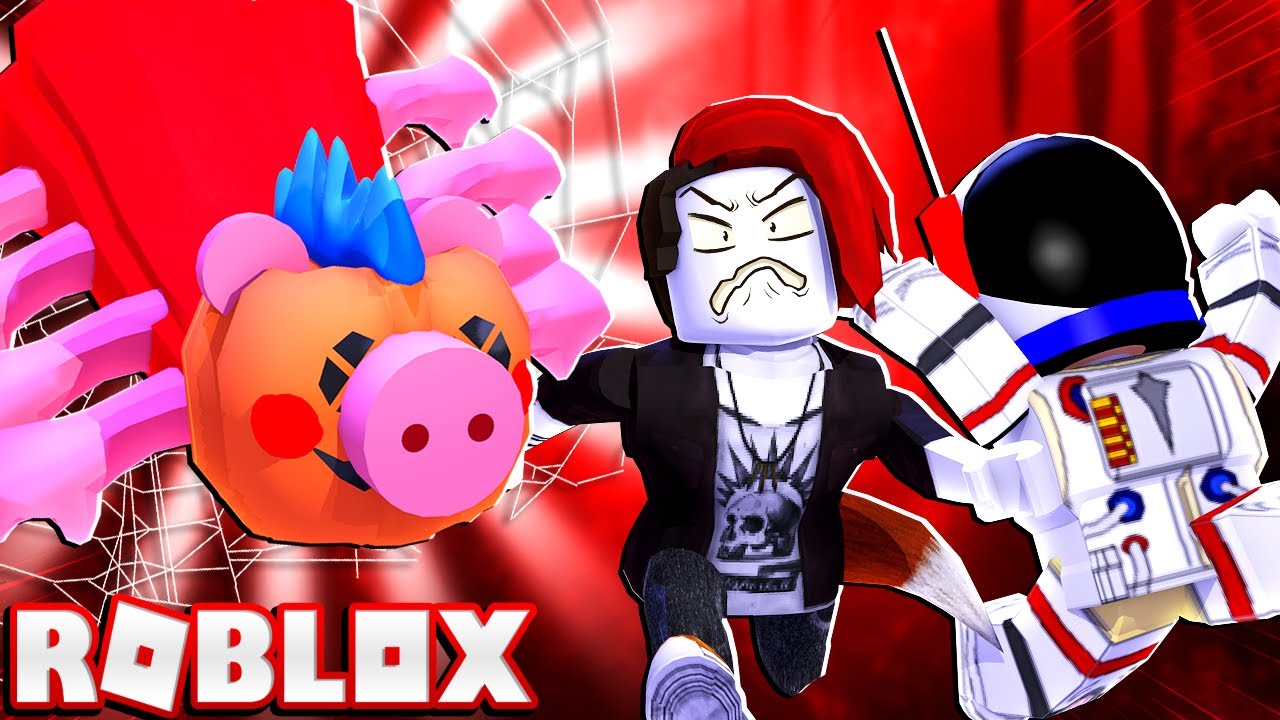 Piggy Becomes A Giant Roblox Spider with Odd Foxx and Woozlo