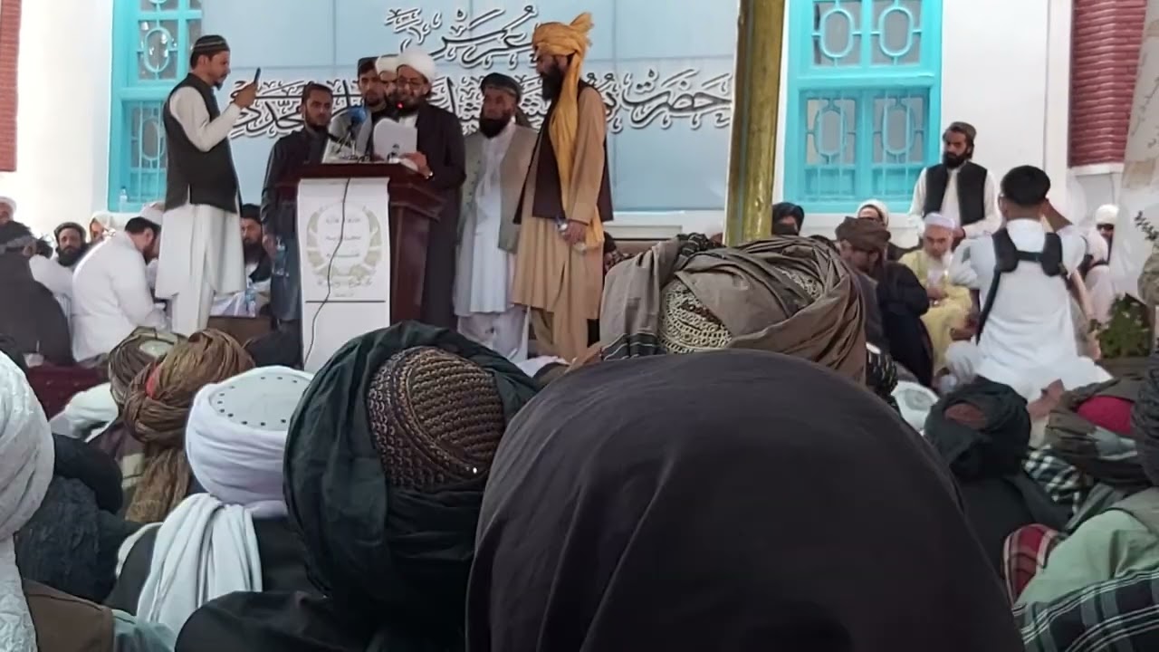 سخنرانی حضرت احمدامین مجددی درجلسه میلادشریف حضرت محمدﷺوعرس شریف جناب حضرت صاحب نورالمشایخ قدس الله