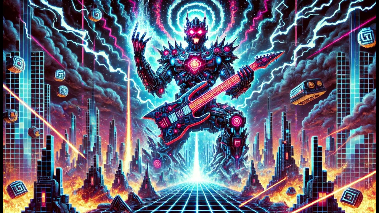 Pixelated Chaos 🎮🔥🎸⚡🌌