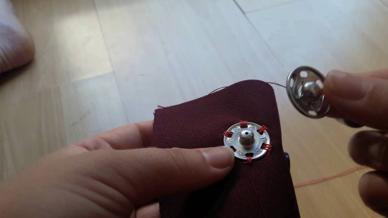 Knöpfe und Druckknöpfe richtig annähen