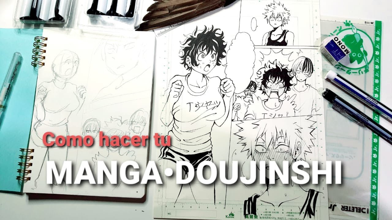 COMO HACER UN MANGA/DOUJINSHI PARTE 2 I ENTINTADO I Paula Govea