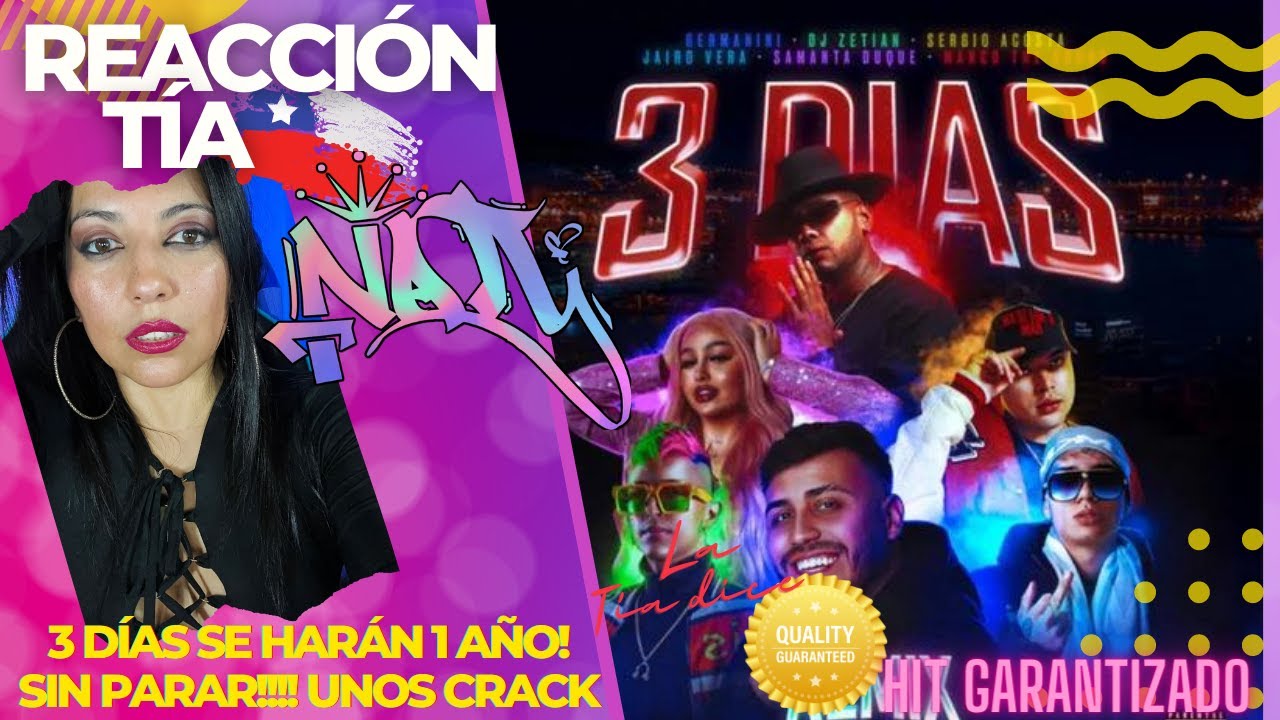 REACCI&Oacute;N 3 DIAS REMIX GERMANINI, JAIRO VERA, DJ ZETIAN, SERGIO ACOSTA MANCO THE SOUND, SAMANTA DUQUE