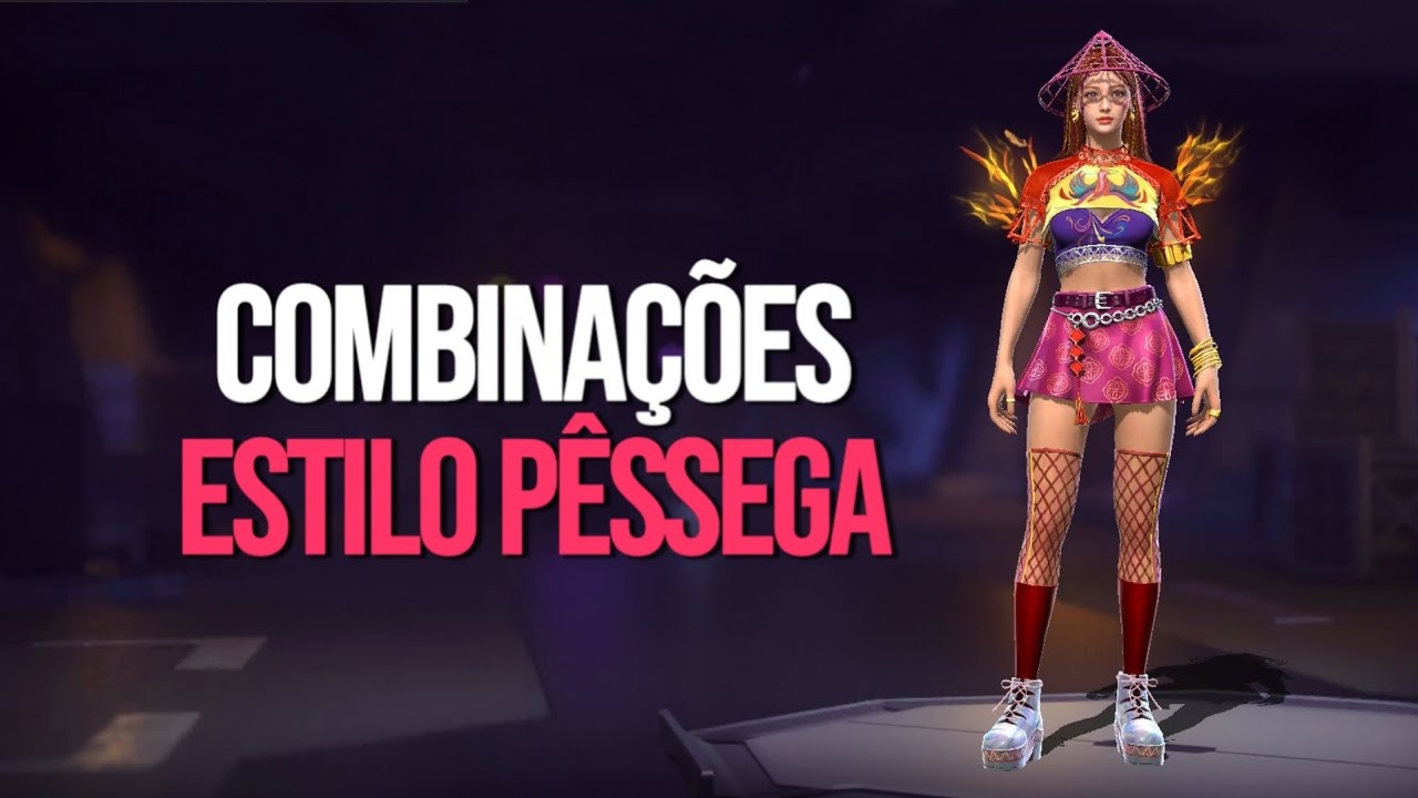 COMBINA&Ccedil;&Otilde;ES FEMININAS NO FREEFIRE - CONJUNTO ESTILO P&Ecirc;SSEGA 🍑