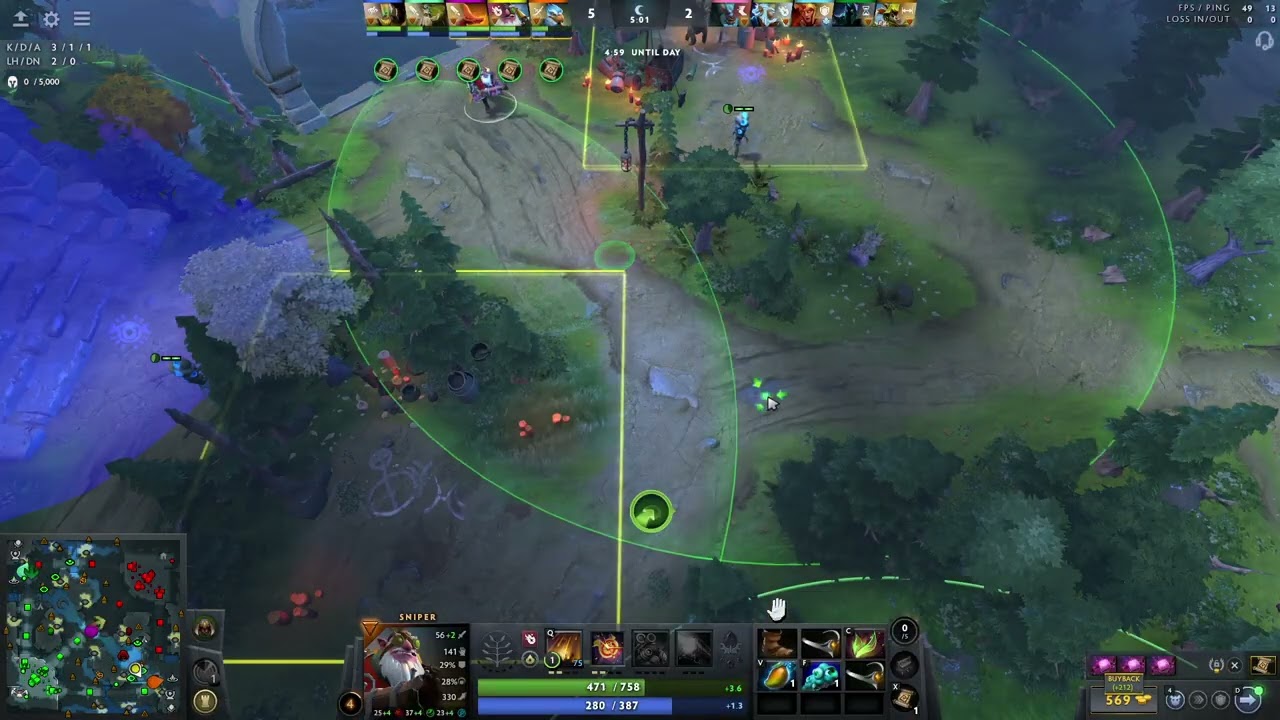 My carry sold all his items and we still won - Sniper Support (phylactery+aghanims )