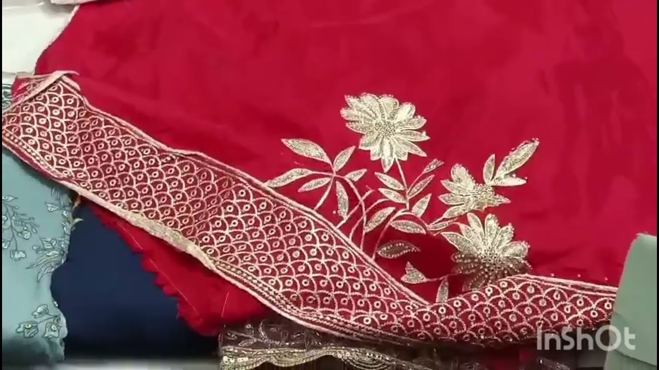 #yt#video Tanda zubair chauraha bhaiya Ji ki dukaan beautiful hand work suit like 👍❤️