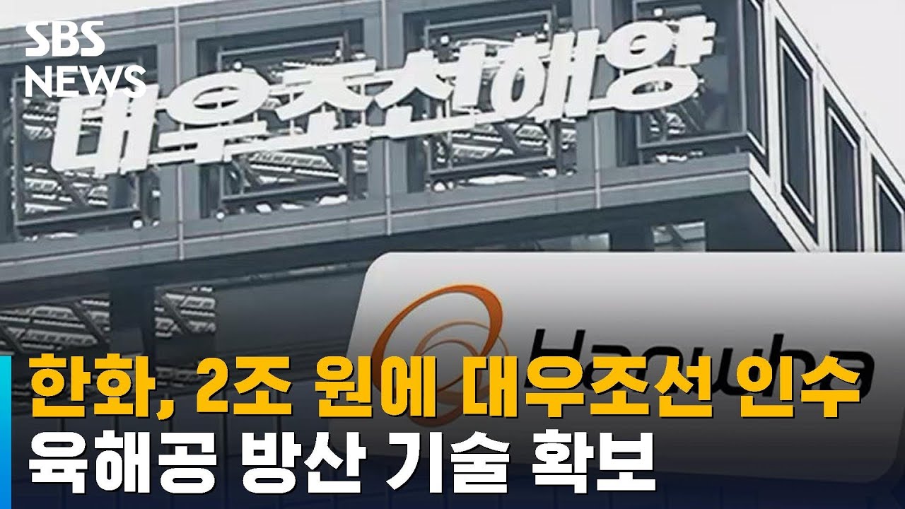 한화, 2조 원에 대우조선 인수&hellip;육해공 방산 기술 확보 / SBS
