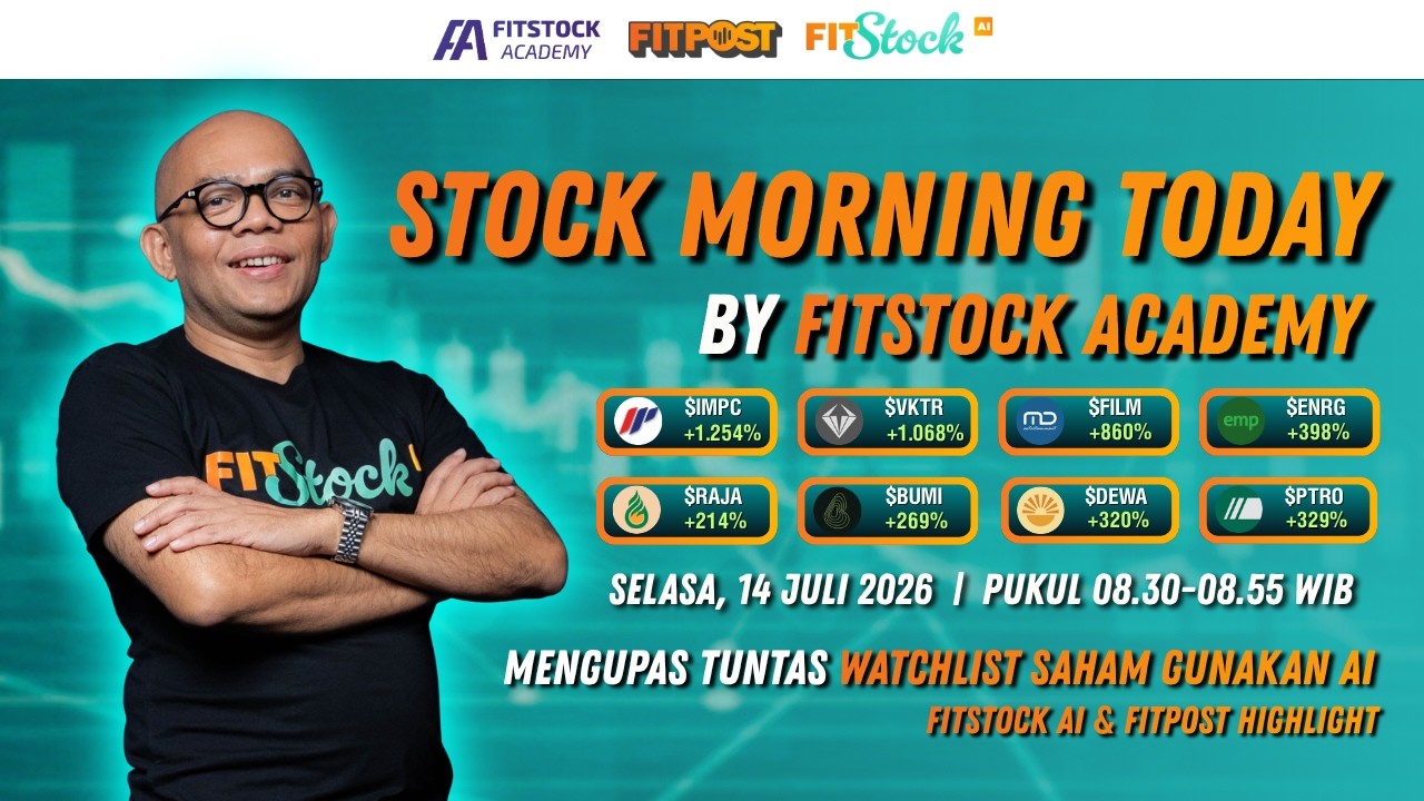 Watchlist Saham Hari Ini Dibantu Tools AI Screener Saham | Stock Morning Today 14/07/26