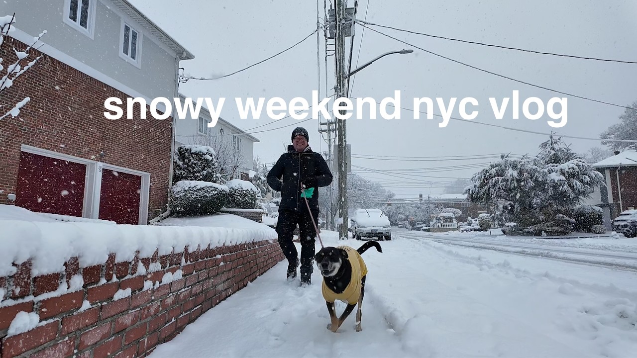nyc vlog | my favorite breakfast stand in flushing, the met, first snow day of the season