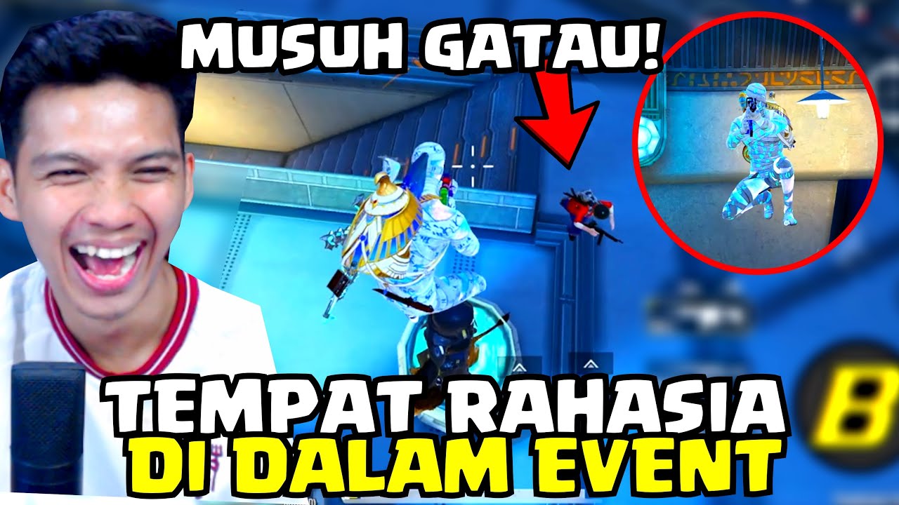 BONGKAR TEMPAT RAHASIA DI DALAM EVENT !! MUSUH GATAU KITA DIATASNYA DIAM DIAM - PUBG MOBILE