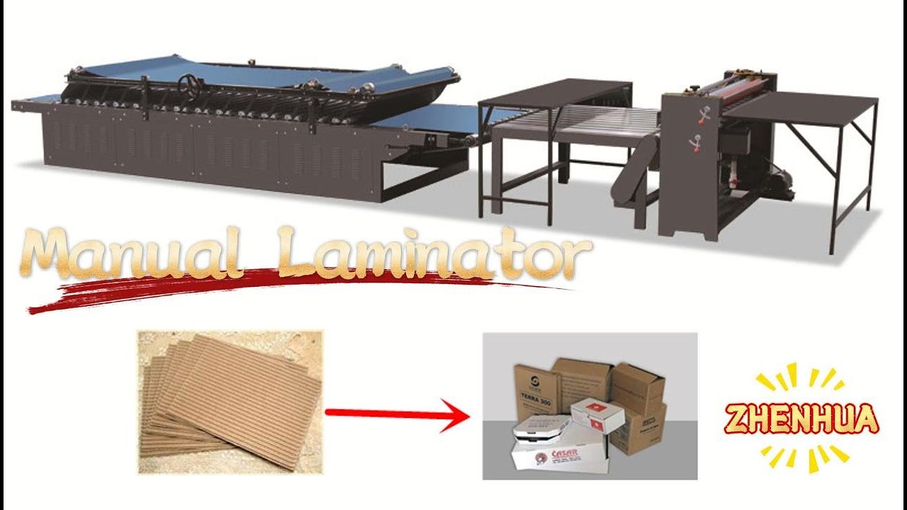 Manual Flute Laminating Machine for Corrugated Paperboard Carton Box Making