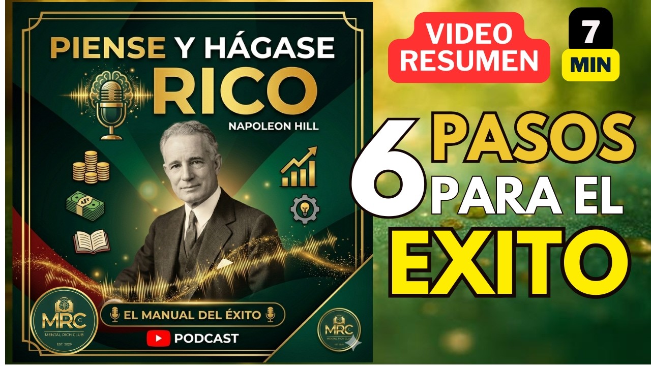 🚀 PIENSE Y HÁGASE RICO: Resumen  Moderno | 6 Pasos para el ÉXITO 💰