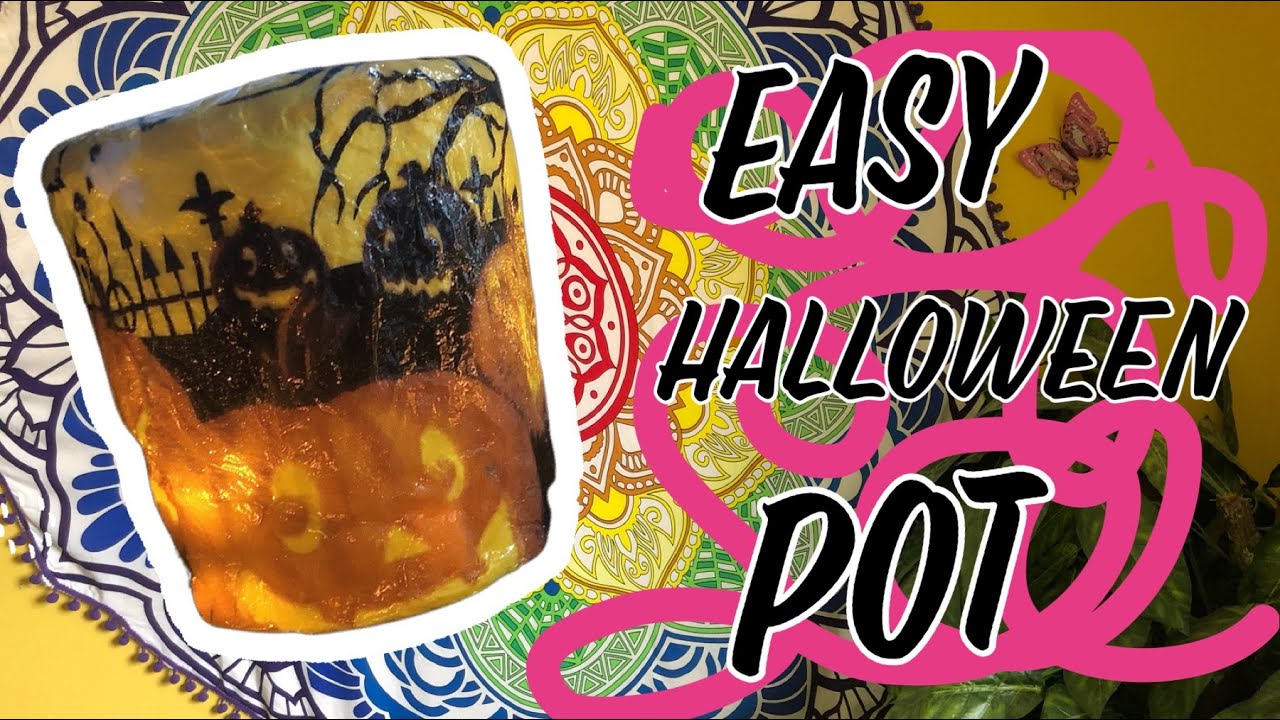 Family craft eco friendly tissue foil napkin pot vase sculpture decoupage tutorial diy how to