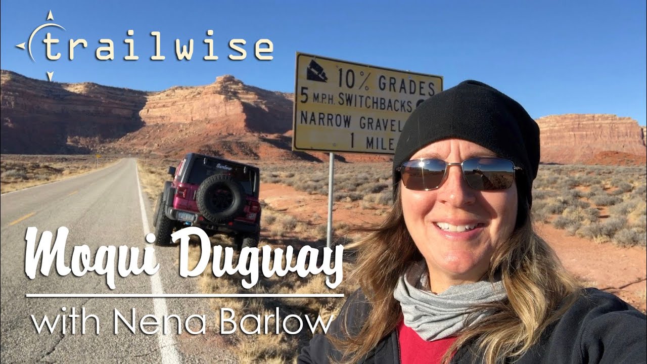 Nena Drives the Moqui Dugway