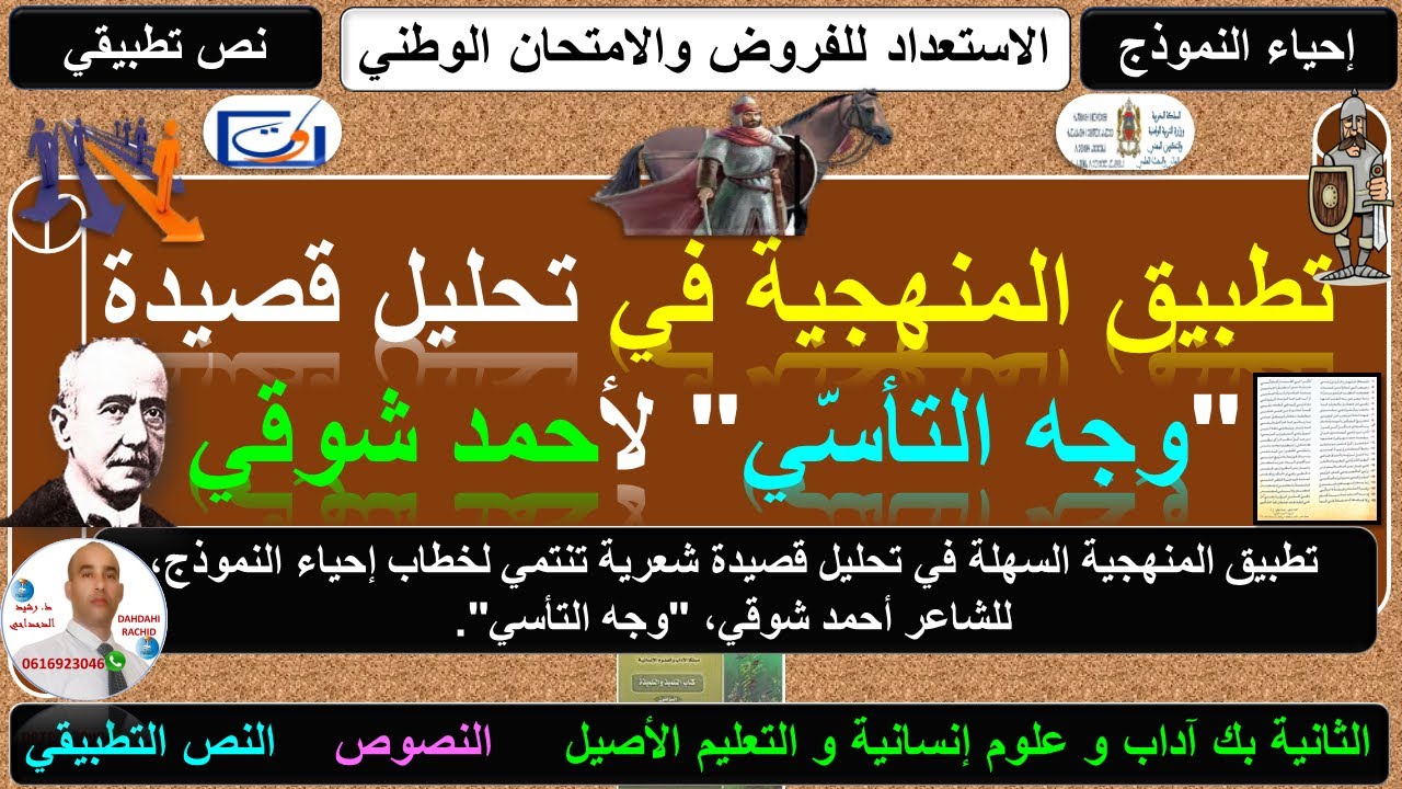 تطبيق المنهجية السهلة في تحليل قصيدة 
