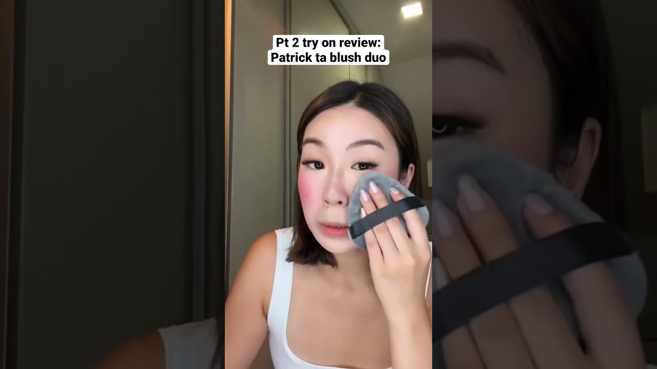 PATRICK TA Major Headlines Double-TakeCreme & Powder Blush try on review pt 2