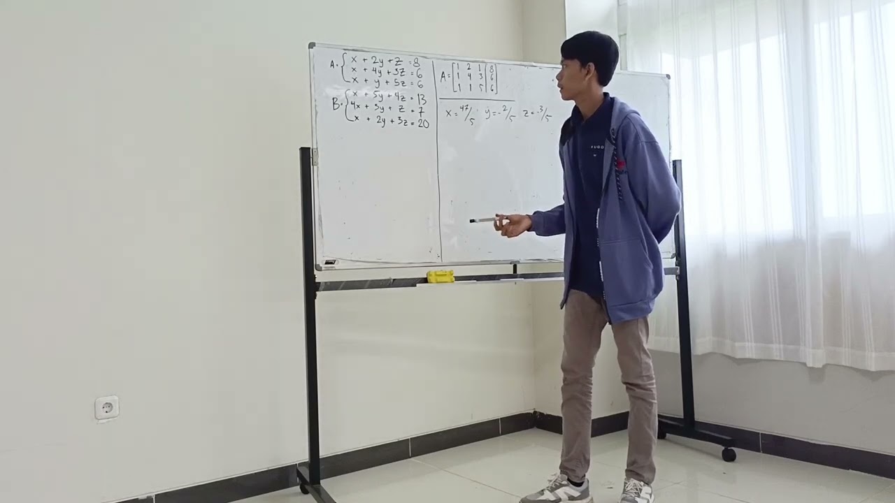 Mengerjakan Tugas Video Aljabar Linear: Matriks dan Vektor