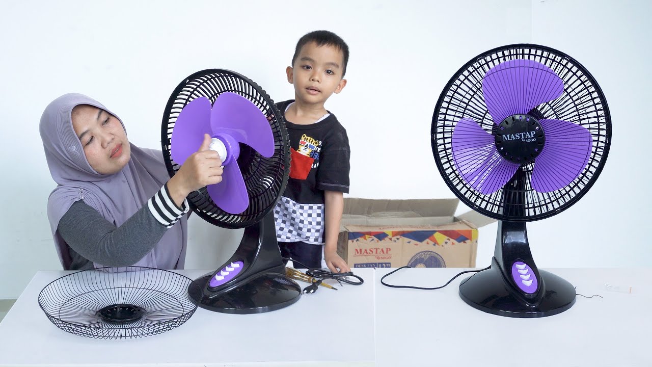 Merakit dan Eksperimen Kecepatan Kipas Angin Meja dan Dinding Desk Fan Wall Fan