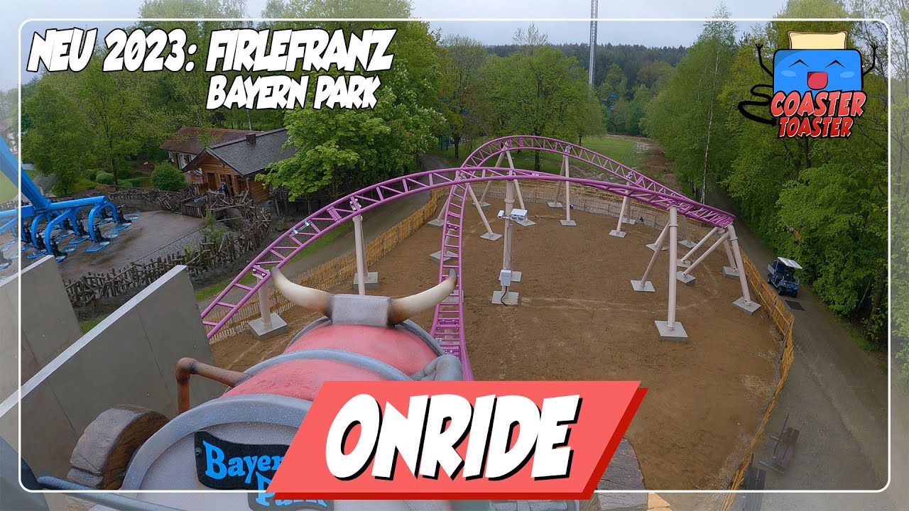 NEU 2023: FirleFranz - Bayern Park -Einzigartiger Gerstlauer Family Coaster vor- und rückwärts | POV