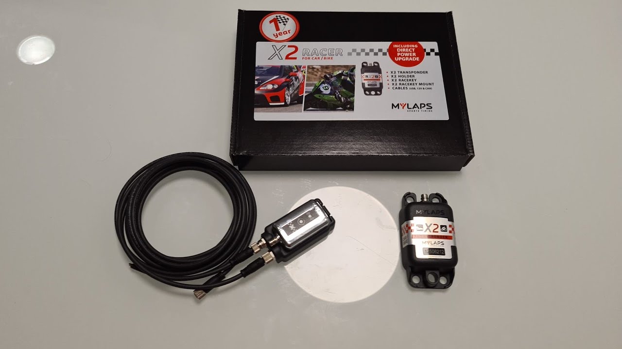 MyLaps X2 Trasponder Racer Car/Bike direct power Unboxing