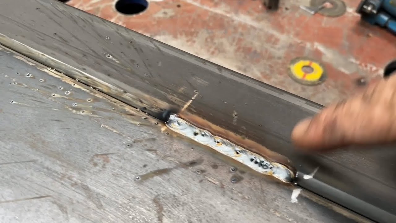 Solda mig com poros como eliminar