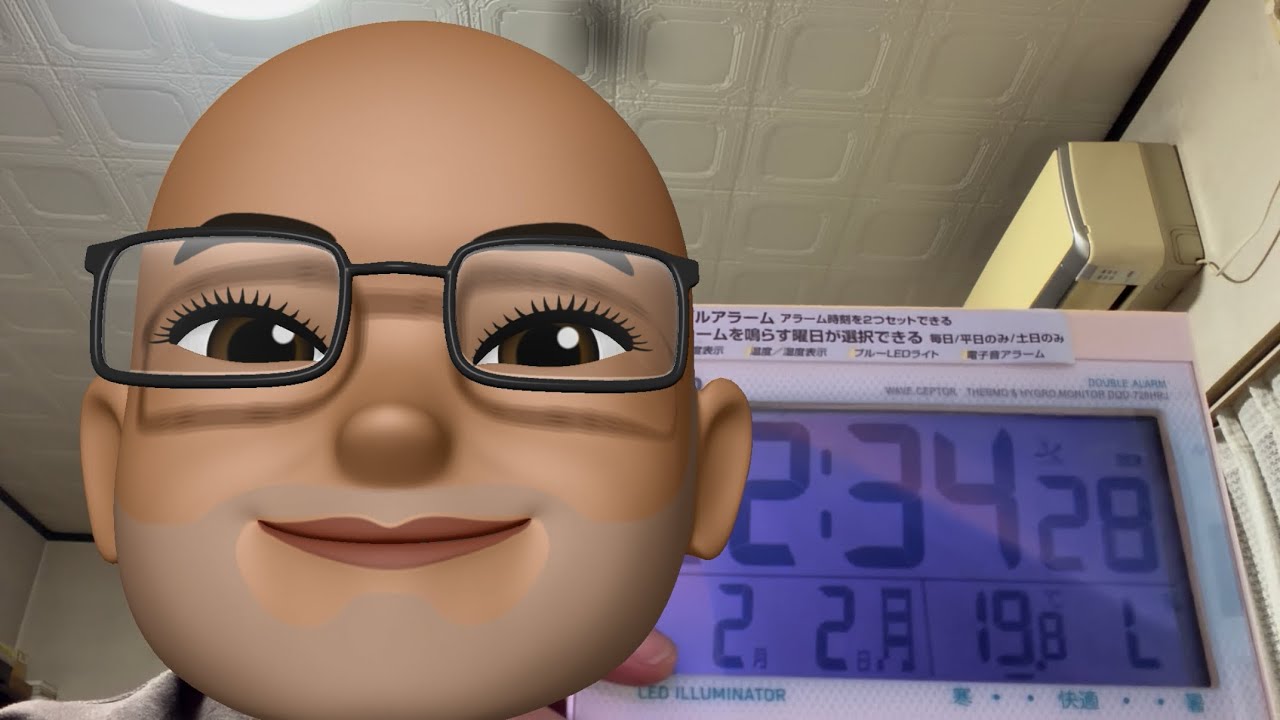 ミー文字で動画撮影・めざましテレビを久しぶりに観た・1月は2kg太った