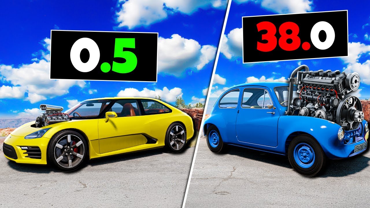 RACHA, mas a ROLETA DECIDE o MOTOR do CARRO! BeamNG.drive MP