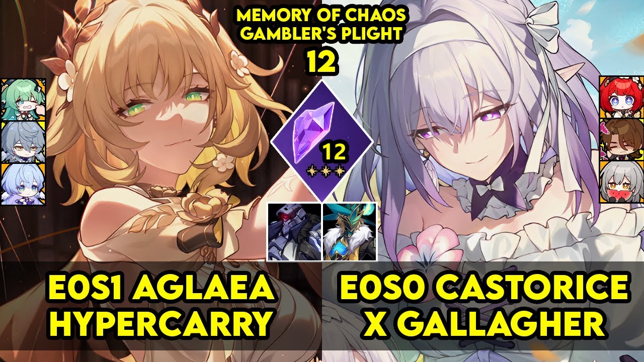 Memory of Chaos 12 | E0S1 Aglaea & E0S0 Castorice | MOC 12 | HSR