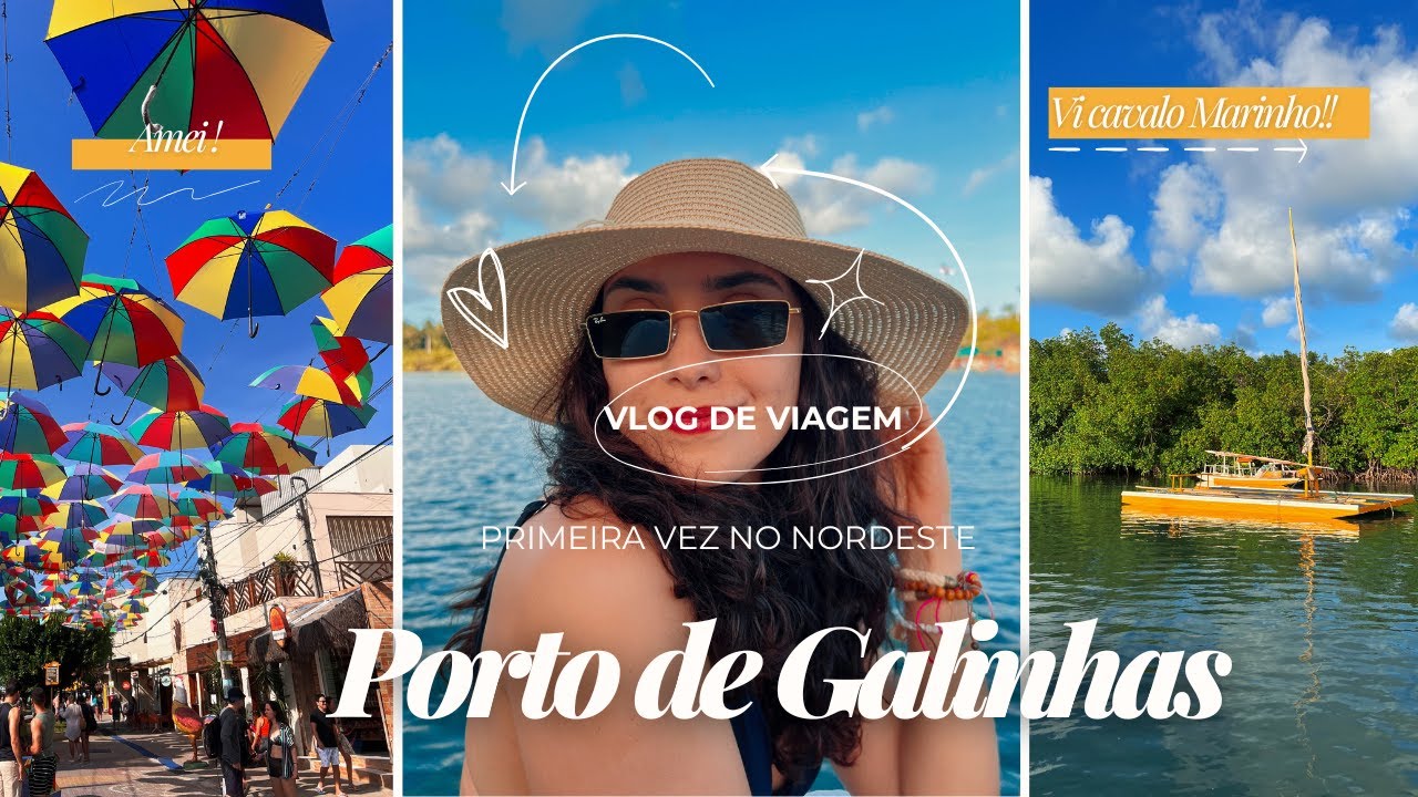 Vlog de viagem, Porto de Galinhas, vi cavalo marinho e fiz muitos passeios em um só dia.