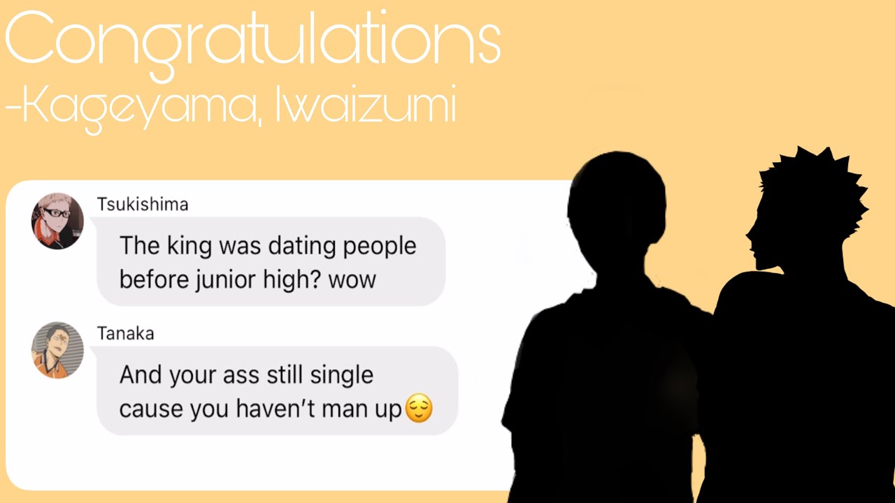 Congratulations || Haikyuu Lyric Prank Ft. Kageyama and Iwaizumi