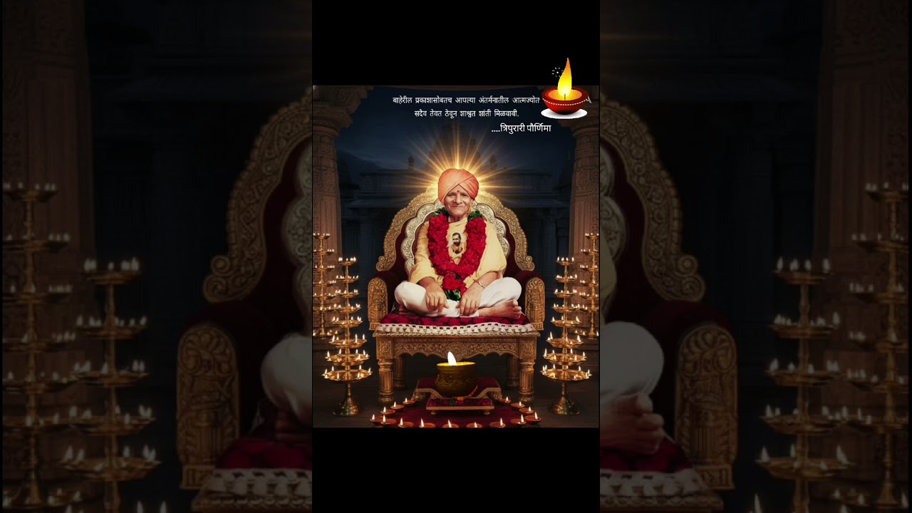 🕉️  त्रिपुरारी पौर्णिमेनिमित्त स्वामी महाराजांच्या चरणी मनोभावे वंदन आणि कोटी कोटी पुष्पांजली ..🌹🌸